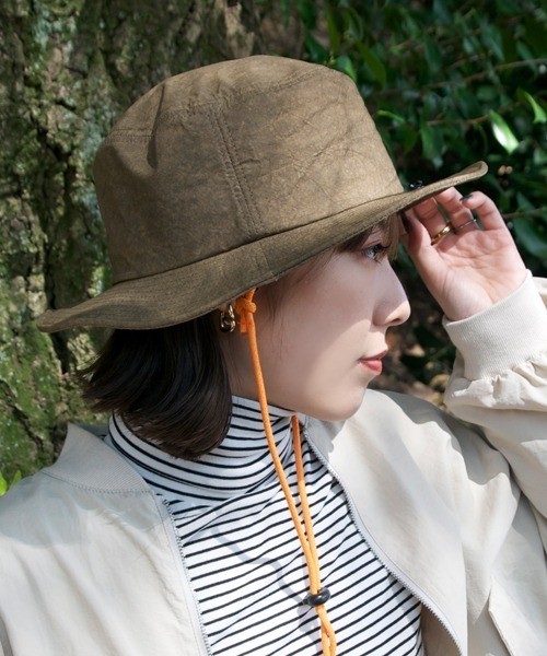 polcadot（ポルカドット）の「TIEDYE SAFARI HAT（ハット・レディース・ブラック/カーキ/キャメル/ネイビー・FREE）」の4枚目の写真