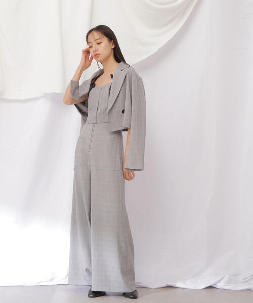 JILL by JILL STUART(ジルバイジルスチュアート)の「◇トロピカルビスチェ(キャミソール・レディース・ダークグレー/ブラック・FREE)」の19枚目の写真