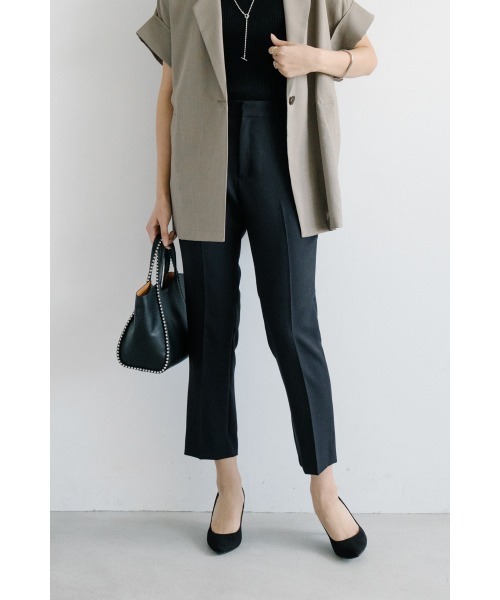 M.deux(エムドゥ)の「リボン付きプレスパンツ(その他パンツ・レディース・ブラック/ベージュ・SMALL/MEDIUM)」の5枚目の写真