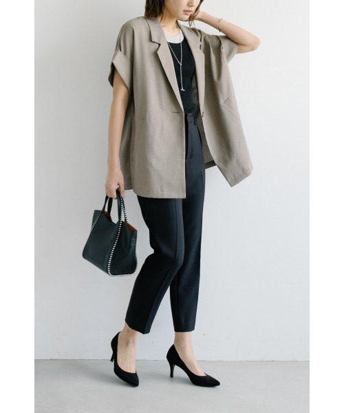 M.deux(エムドゥ)の「リボン付きプレスパンツ(その他パンツ・レディース・ブラック/ベージュ・SMALL/MEDIUM)」の6枚目の写真