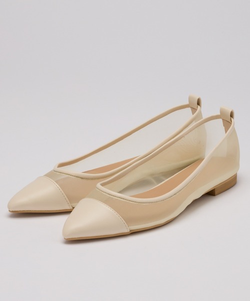 BARNYARDSTORM（バンヤードストーム）の「Mazell / メッシュフラットパンプス（パンプス・レディース・ブラック/クリーム・38/39/35/36/37）」の10枚目の写真