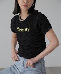 FREE'S MART | ◆シャーリングロゴプリントコンパクトＴシャツ(Tシャツ/カットソー)