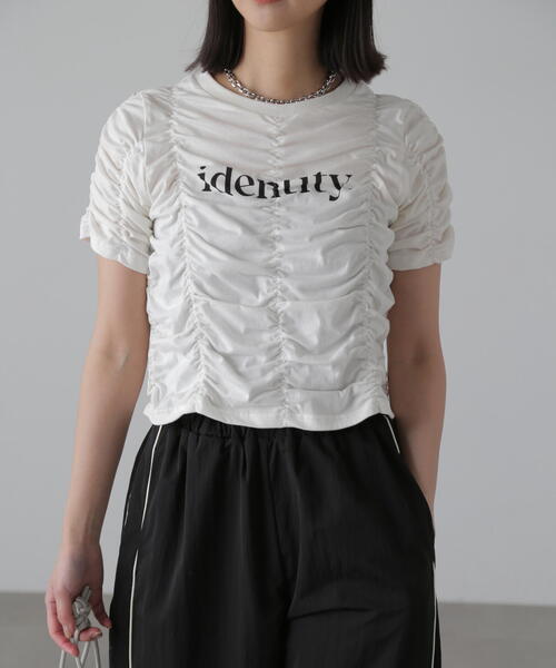 FREE'S MART（フリーズマート）の「◆シャーリングロゴプリントコンパクトＴシャツ（Tシャツ/カットソー・レディース・ブラック/ホワイト/イエロー・FREE）」の22枚目の写真