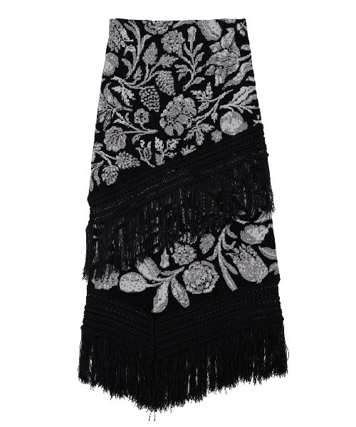 Ameri(アメリ)の「RUG JACQUARD KNIT SKIRT(スカート・レディース・カーキ/ブラック/ターコイズブルー・MEDIUM/SMALL)」の10枚目の写真