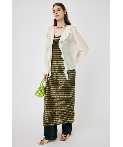 MOUSSY（マウジー）の「MIX COLOR CROCHET ワンピース（ワンピース・レディース・オレンジ/グリーン/ブルー・FREE）」の13枚目の写真