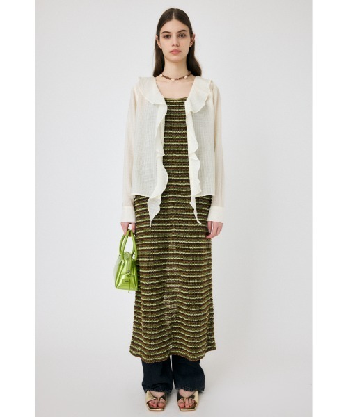 MOUSSY（マウジー）の「MIX COLOR CROCHET ワンピース（ワンピース・レディース・オレンジ/グリーン/ブルー・FREE）」の11枚目の写真