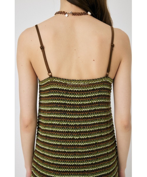 MOUSSY（マウジー）の「MIX COLOR CROCHET ワンピース（ワンピース・レディース・オレンジ/グリーン/ブルー・FREE）」の8枚目の写真