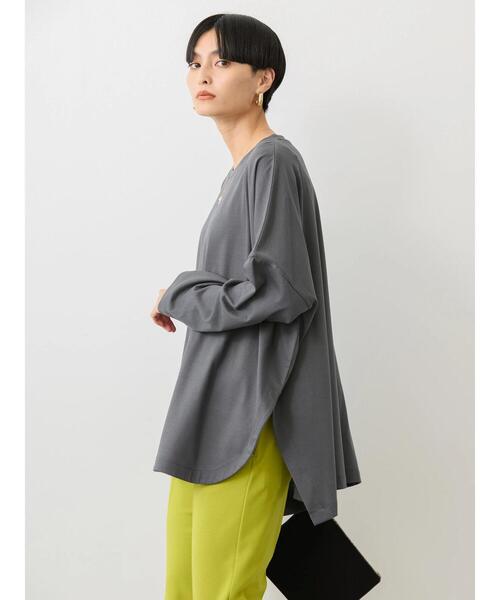 AMERICAN HOLIC(アメリカンホリック)の「UVカット加工ワイドカットプルオーバー(Tシャツ/カットソー・レディース・ブラック系その他4/オフホワイト/チャコールグレー/ブラウン系その他7・FREE)」の3枚目の写真