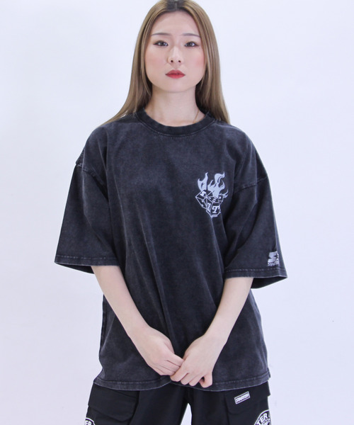 STARTER BLACK LABEL(スターターブラックレーベル)の「STARTER BLACK LABEL スターターブラックレーベル ケミカル加工Tシャツ(Tシャツ/カットソー・メンズ・その他1/チェック/ストライプ・M/L/LL)」の16枚目の写真