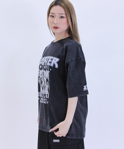 STARTER BLACK LABEL(スターターブラックレーベル)の「STARTER BLACK LABEL スターターブラックレーベル ケミカル加工Tシャツ(Tシャツ/カットソー・メンズ・その他1/チェック/ストライプ・M/L/LL)」の5枚目の写真