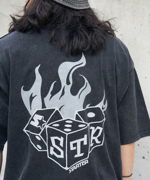 STARTER BLACK LABEL(スターターブラックレーベル)の「STARTER BLACK LABEL スターターブラックレーベル ケミカル加工Tシャツ(Tシャツ/カットソー・メンズ・その他1/チェック/ストライプ・M/L/LL)」の22枚目の写真