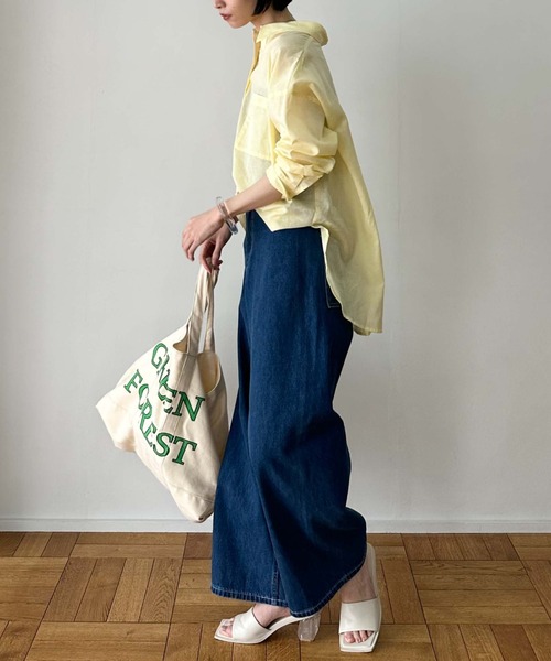 Doux archives（ドゥアルシーヴ）の「コットンリネンシャツ（シャツ/ブラウス・レディース・ブラック/オフホワイト/レモンイエロー/ピンク・FREE）」の21枚目の写真