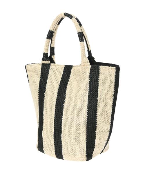 Te chichi（テチチ）の「ストライプシートトートバッグ(小)（ハンドバッグ・レディース・ベージュ・F）」の5枚目の写真