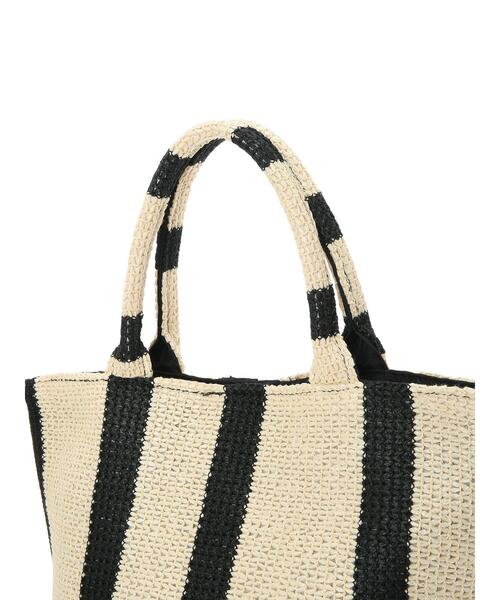 Te chichi（テチチ）の「ストライプシートトートバッグ(小)（ハンドバッグ・レディース・ベージュ・F）」の7枚目の写真