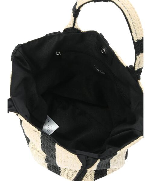 Te chichi（テチチ）の「ストライプシートトートバッグ(小)（ハンドバッグ・レディース・ベージュ・F）」の8枚目の写真