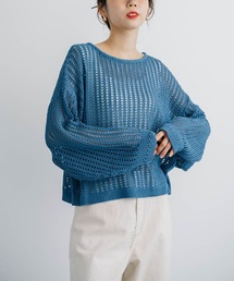 【refinedworks】今シーズンの主役!メッシュニットプルオーバー