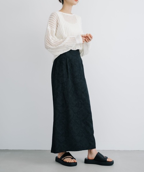 refinedworks(リファインドワークス)の「【refinedworks】今シーズンの主役!メッシュニットプルオーバー(ニット/セーター・レディース・ブルー/グレー/ホワイト・FREE)」の9枚目の写真