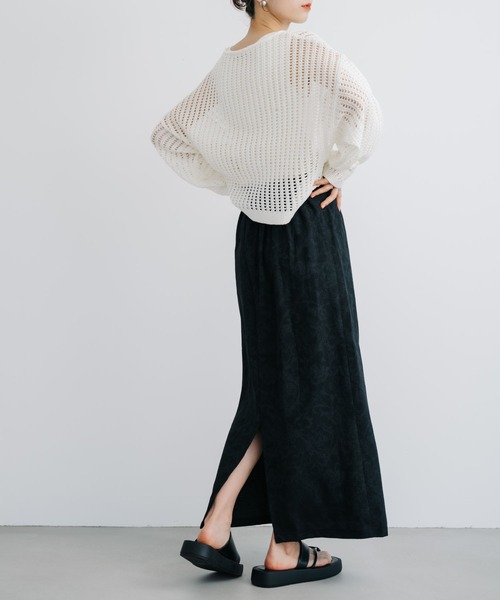 refinedworks(リファインドワークス)の「【refinedworks】今シーズンの主役!メッシュニットプルオーバー(ニット/セーター・レディース・ブルー/グレー/ホワイト・FREE)」の10枚目の写真