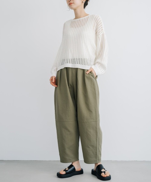 refinedworks(リファインドワークス)の「【refinedworks】今シーズンの主役!メッシュニットプルオーバー(ニット/セーター・レディース・ブルー/グレー/ホワイト・FREE)」の12枚目の写真