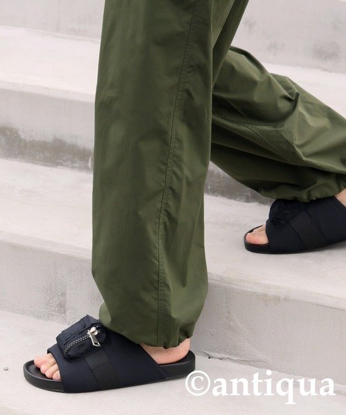 antiqua（アンティカ）の「MA-1ポケットサンダル（サンダル・メンズ・ブラック/カーキ・L/M）」の8枚目の写真