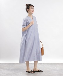 GLOBAL WORK Smile Seed Store | スキッパーシャツワンピース半袖/976997(シャツワンピース)