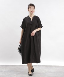 GLOBAL WORK Smile Seed Store | スキッパーシャツワンピース半袖/976997(シャツワンピース)