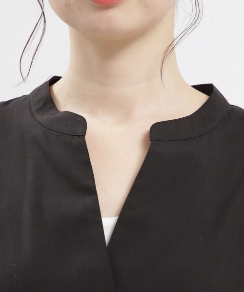 GLOBAL WORK Smile Seed Store（グローバルワーク スマイルシードストア）の「スキッパーシャツワンピース半袖/976997（シャツワンピース・レディース・ブラック/サックスブルー系/ブルー系その他2/ブルー系その他・MEDIUM/LARGE/X-LARGE/SMALL）」の17枚目の写真