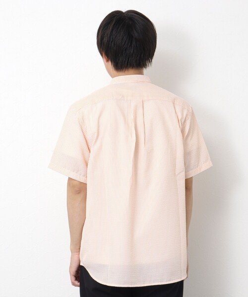 GEVACO（ゲバコ）の「【GEVACO/ゲバコ】シアーサッカープルオーバー半袖シャツ（シャツ/ブラウス・メンズ・オレンジ/サックスブルー/ブラック/ホワイト・M/L）」の20枚目の写真