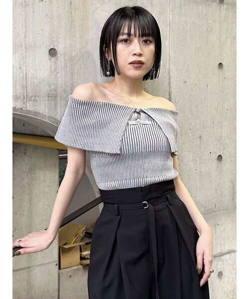 ✨専用✨【計2点】Used チャイナボタン♪ 幅広袖のレトロ刺繍ウールニット　他 original china button knit bolero TOPS Reurie'（レウリィ）