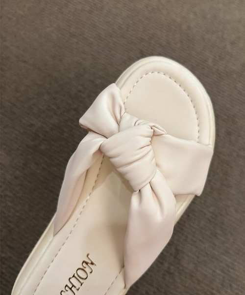 Miniministore(ミニミニストア)の「厚底サンダル ミュールサンダル 美脚 夏(サンダル・レディース・ブラック/アイボリー・24.5cm/24.0cm/23.5cm/23.0cm/22.5cm)」の18枚目の写真