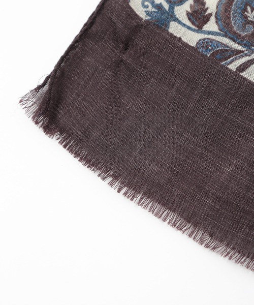 MEN'S BIGI(メンズビギ)の「ウールボタニカルストール made in italy(ストール/ショール・メンズ・キナリ/ネイビー・FREE)」の5枚目の写真