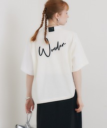 1％ | 1% WONDER刺繍Tシャツ(Tシャツ/カットソー)