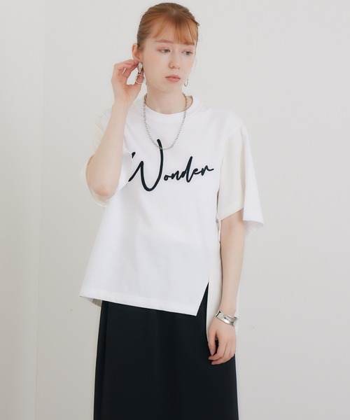 1％（イチ パーセント）の「1% WONDER刺繍Tシャツ（Tシャツ/カットソー・レディース・ブラック/ホワイト・FREE）」の11枚目の写真