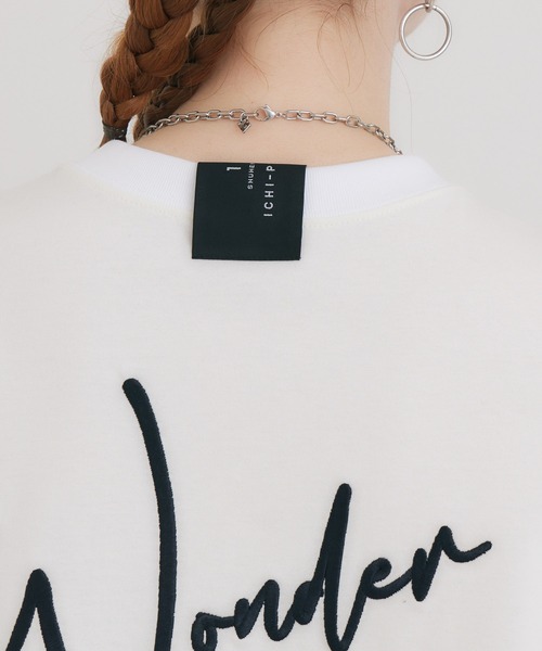 1％（イチ パーセント）の「1% WONDER刺繍Tシャツ（Tシャツ/カットソー・レディース・ブラック/ホワイト・FREE）」の5枚目の写真
