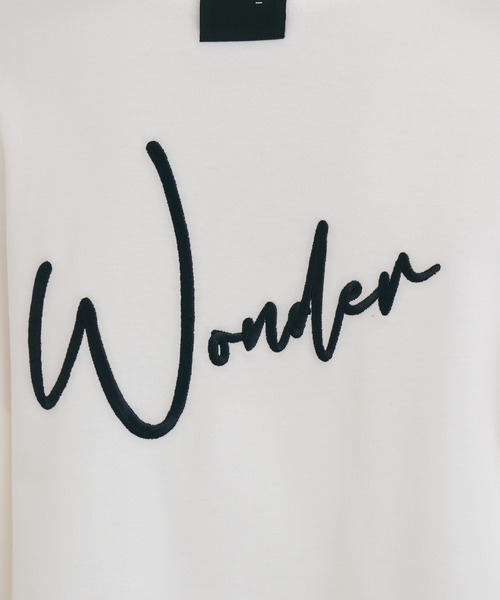 1％（イチ パーセント）の「1% WONDER刺繍Tシャツ（Tシャツ/カットソー・レディース・ブラック/ホワイト・FREE）」の4枚目の写真