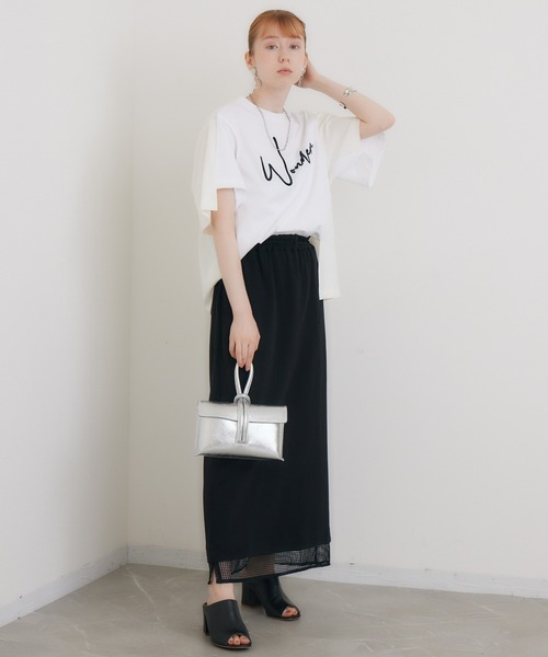 1％（イチ パーセント）の「1% WONDER刺繍Tシャツ（Tシャツ/カットソー・レディース・ブラック/ホワイト・FREE）」の16枚目の写真