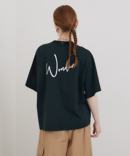 1％（イチ パーセント）の「1% WONDER刺繍Tシャツ（Tシャツ/カットソー・レディース・ブラック/ホワイト・FREE）」の21枚目の写真