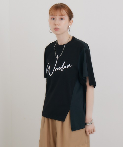 1％（イチ パーセント）の「1% WONDER刺繍Tシャツ（Tシャツ/カットソー・レディース・ブラック/ホワイト・FREE）」の19枚目の写真