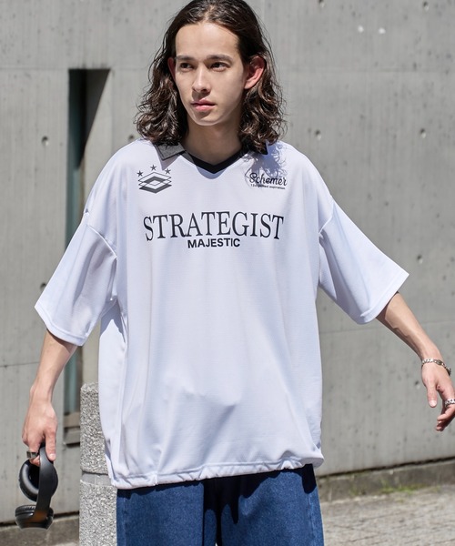 WEGO（ウィゴー）の「WEGO/ドロストゲームシャツプルオーバー（Tシャツ