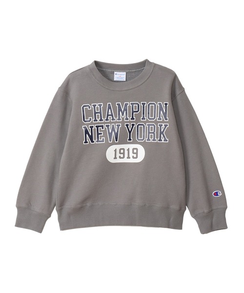 Champion（チャンピオン）の「【Champion/チャンピオン】キッズ クルーネックスウェットシャツ（スウェット・キッズ・グレー/ネイビー/オートミール/グレー系1・100/110/120/130/140/150/160）」の3枚目の写真