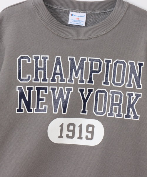 Champion（チャンピオン）の「【Champion/チャンピオン】キッズ クルーネックスウェットシャツ（スウェット・キッズ・グレー/ネイビー/オートミール/グレー系1・100/110/120/130/140/150/160）」の18枚目の写真