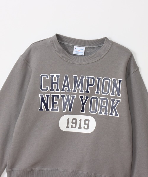 Champion（チャンピオン）の「【Champion/チャンピオン】キッズ クルーネックスウェットシャツ（スウェット・キッズ・グレー/ネイビー/オートミール/グレー系1・100/110/120/130/140/150/160）」の19枚目の写真