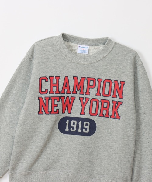 Champion（チャンピオン）の「【Champion/チャンピオン】キッズ クルーネックスウェットシャツ（スウェット・キッズ・グレー/ネイビー/オートミール/グレー系1・100/110/120/130/140/150/160）」の16枚目の写真