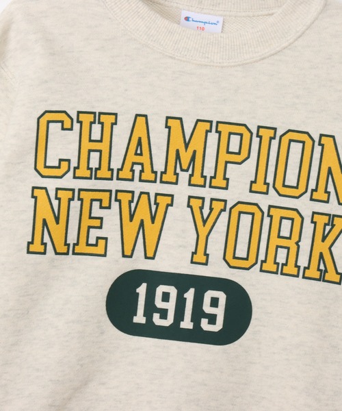 Champion（チャンピオン）の「【Champion/チャンピオン】キッズ クルーネックスウェットシャツ（スウェット・キッズ・グレー/ネイビー/オートミール/グレー系1・100/110/120/130/140/150/160）」の21枚目の写真