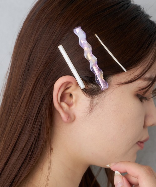 BIRTHDAY BAR(バースデイバー)の「ニュアンスヘアクリップ(ヘアピン・レディース・パープル/ブルー・0)」の1枚目の写真