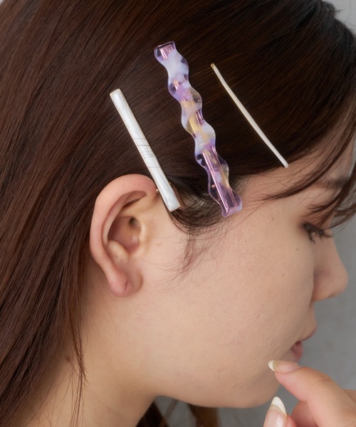 BIRTHDAY BAR(バースデイバー)の「ニュアンスヘアクリップ(ヘアピン・レディース・パープル/ブルー・0)」の15枚目の写真