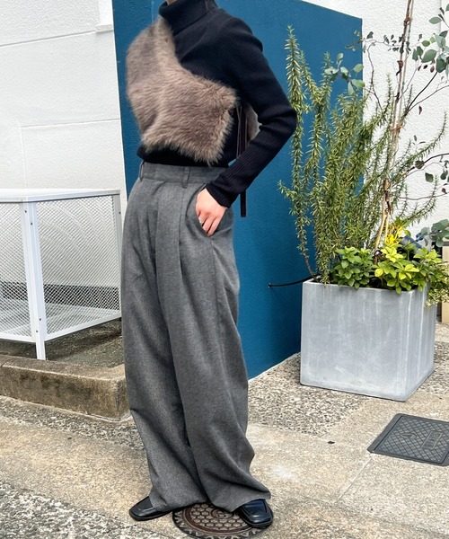 select MOCA(セレクトモカ)の「2WAYフェイクファーベルト(ベルト・レディース・ベージュ/ブラウン・FREE)」の19枚目の写真