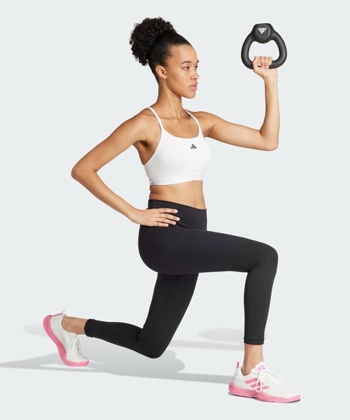 関送込*adidas*トレーニング ストレングス ライトサポート ブラ Aeroreact トレーニング ライトサポート スリーストライプスブラ