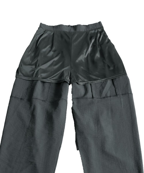 anuke アンヌーク【Reha.】マタニティ ワイドパンツ 黒　38 オンライン ショップファッション - anuke アンヌーク【Reha