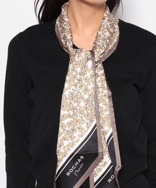 Leilian(レリアン)の「Vネックニットプルオーバー【ROCHAS Premiere】(ニット/セーター・レディース・ライトブラウン/ブラック・11/13)」の9枚目の写真